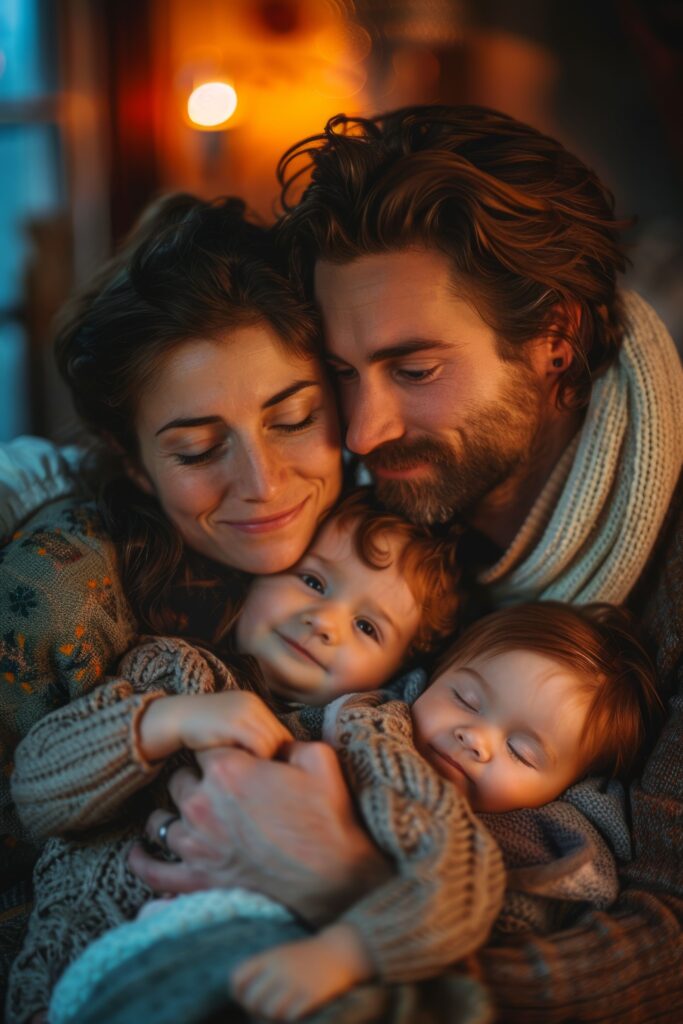 Happy couple with two kids - Tailored Life Insurance